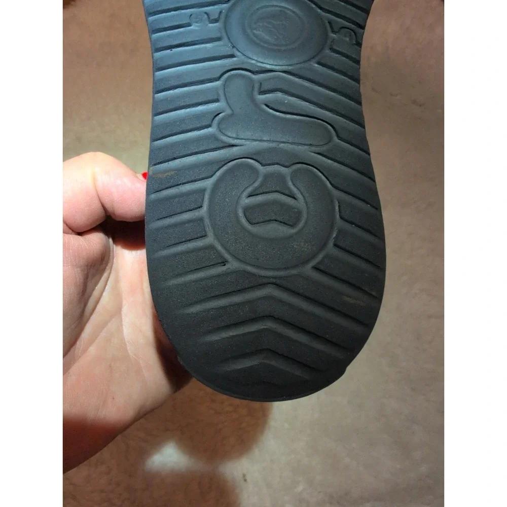 Crocs Duet Orb Unisex Kids Youth Junior Sz 4 Blue Clogs Slip On Water Shoes EUC